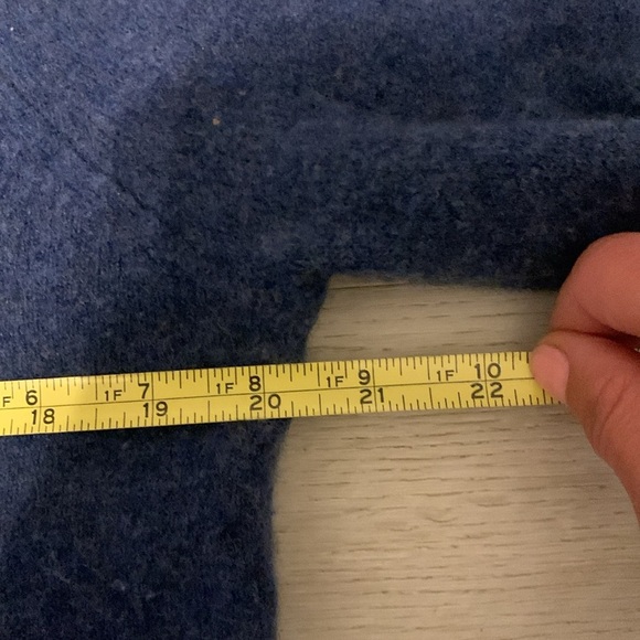 Club Monaco Cashmere Blend Turtleneck Sweater size M Blue Long Sleeve soft - Picture 6 of 9